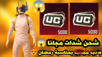 شحن 5000 شدات ببجي من خلال رابط الموقع الرسمي