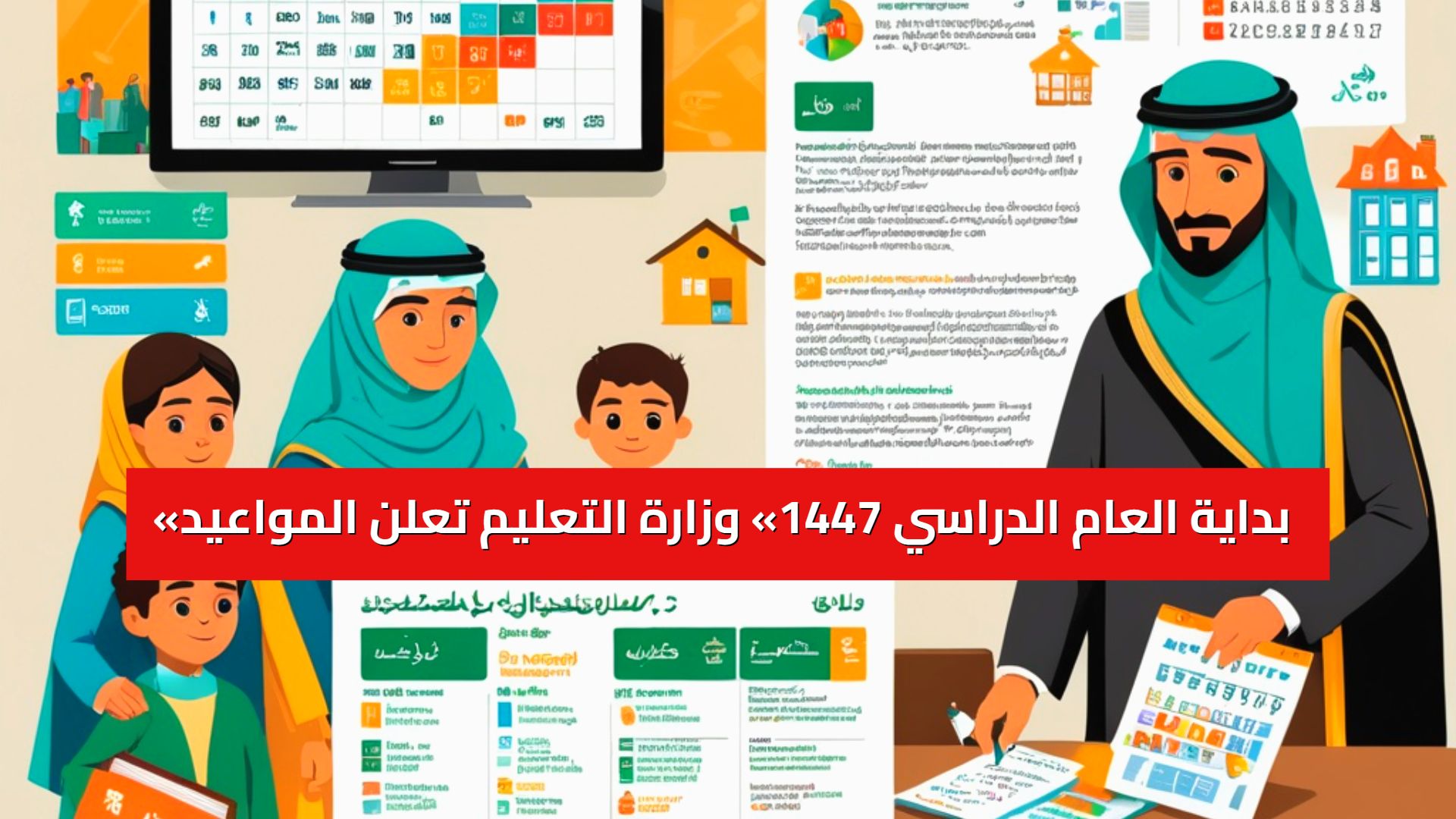 «بداية العام الدراسي 1447» وزارة التعليم تعلن جدول مواعيد العام الدراسي 1447/1448