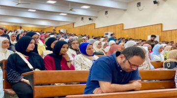 الفيوم يشارك في احتفالية الترحيب بالطلاب الجدد في الجامعة