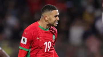 يساوي حكيم زياش في سجل الأهداف التاريخية للمغرب.webp
