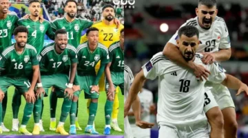 مثيرة 5 تفاصيل حول مباراة السعودية والعراق في الملحق.webp