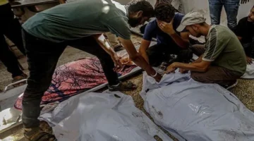 الصحة في غزة تعلن عن استلام 15 جثماناً لفلسطينيين.webp