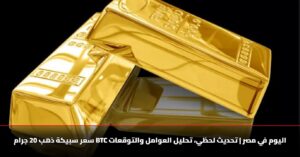 فرصة استثمار واعدة.. سعر سبيكة ذهب 20 جرام btc اليوم الأحد 9