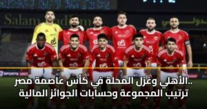 الأهلي وغزل المحلة في كأس عاصمة مصر.. ترتيب المجموعة وحسابات الجوائز المالية