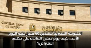 الحكومة المصرية تستدين 60 مليار جنيه اليوم الأحد.. كيف يؤثر خفض الفائدة على تكلفة الاقتراض؟