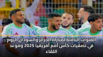 alqnwat alnaqlh lmbarah aljzar walswdan alywm fy tsfyat kas amm afryqya 2025 wmwad allqaa