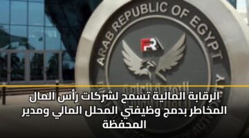 alrqabh almalyh tsmh lshrkat ras almal almkhatr bdmj wzyfty almhll almaly wmdyr almhfzh