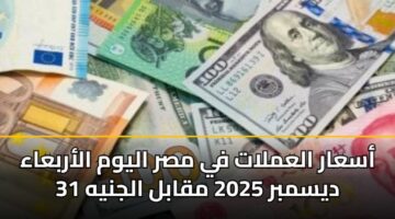 asaar alamlat fy msr alywm alarbaaa 31 dysmbr 2025 mqabl aljnyh 3