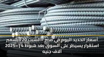 asaar alhdyd alywm fy msr alsbt 20 dysmbr 2025 astqrar ysytr ala alswq bad hbwt 4 aalaf jnyh