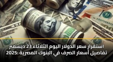 astqrar sar aldwlar alywm althlathaa 23 dysmbr 2025 tfasyl asaar alsrf fy albnwk almsryh