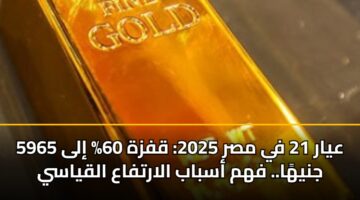 ayar 21 fy msr 2025 qfzh 60 ila 5965 jnyha. fhm asbab alartfaa alqyasy