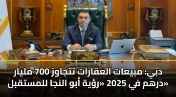 dby mbyaat alaqarat ttjawz 700 mlyar drhm fy 2025 ryh abw alnja llmstqbl