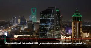 «دين قياسي».. السعودية تقترض 44 مليار دولار في 2026 فما سر هذا العجز المقصود؟