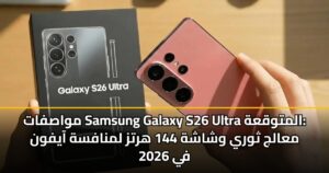 مواصفات Samsung Galaxy S26 Ultra المتوقعة: معالج ثوري وشاشة 144 هرتز لمنافسة آيفون في 2026