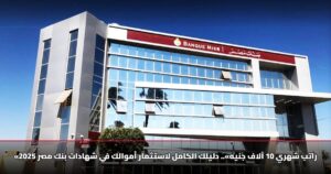 «راتب شهري 10 آلاف جنيه».. دليلك الكامل لاستثمار أموالك في شهادات بنك مصر 2025