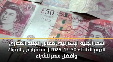 sar aljnyh alistrlyny mqabl aljnyh almsry alywm althlathaa 30 12 2025 astqrar fy albnwk wafdl sar llshraa