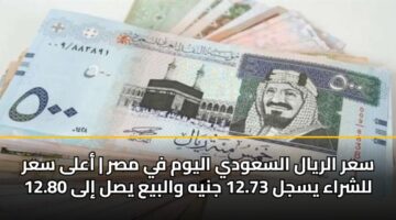 sar alryal alsawdy alywm fy msr aala sar llshraa ysjl 12.73 jnyh walbya ysl ila 12.80