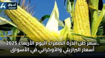 sar tn aldhrh alsfraa alywm alarbaaa 2025. asaar albrazyly walawkrany fy alaswaq