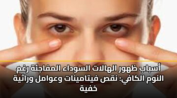 asbab zhwr alhalat alswdaa almfajh rghm alnwm alkafy nqs fytamynat wawaml wrathyh khfyh