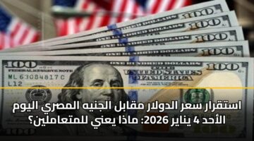 astqrar sar aldwlar mqabl aljnyh almsry alywm alahd 4 ynayr 2026 madha yany llmtaamlyn