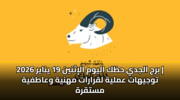 brj aljdy hzk alywm alithnyn 19 ynayr 2026 twjyhat amlyh lqrarat mhnyh waatfyh mstqrh 3