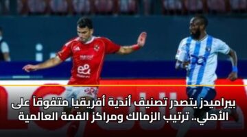byramydz ytsdr tsnyf andyh afryqya mtfwqa ala alahly. trtyb alzmalk wmrakz alqmh alaalmyh