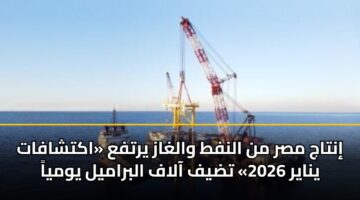 intaj msr mn alnft walghaz yrtfa aktshafat ynayr 2026 tdyf aalaf albramyl ywmya