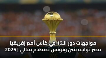 mwajhat dwr al16 fy kas amm ifryqya 2025 msr twajh bnyn wtwns tstdm bmaly
