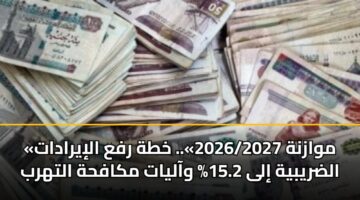 mwaznh 2026 2027. khth rfa aliyradat aldrybyh ila 15.2 waalyat mkafhh althrb