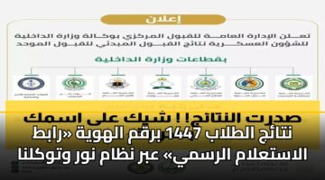 ntaj altlab 1447 brqm alhwyh rabt alastalam alrsmy abr nzam nwr wtwklna