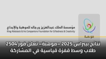 ntaj bybras 2025 mwhbh taln fwz 2504 tlab wst qfzh qyasyh fy almsharkh