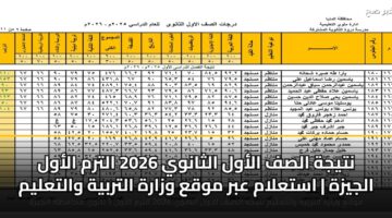 ntyjh alsf alawl althanwy 2026 altrm alawl aljyzh astalam abr mwqa wzarh altrbyh waltalym 3