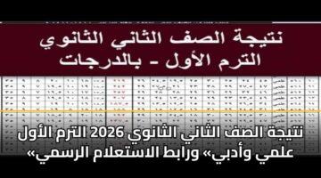 ntyjh alsf althany althanwy 2026 altrm alawl almy wadby wrabt alastalam alrsmy