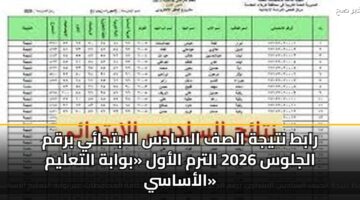 rabt ntyjh alsf alsads alabtday brqm aljlws 2026 altrm alawl bwabh altalym alasasy