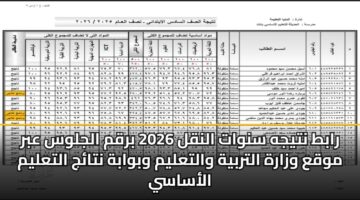 rabt ntyjh snwat alnql 2026 brqm aljlws abr mwqa wzarh altrbyh waltalym wbwabh ntaj altalym alasasy