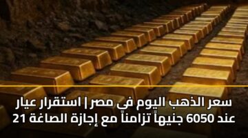sar aldhhb alywm fy msr astqrar ayar 21 and 6050 jnyha tzamna ma ijazh alsaghh