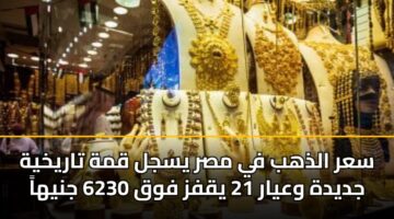 sar aldhhb fy msr ysjl qmh tarykhyh jdydh wayar 21 yqfz fwq 6230 jnyha 3