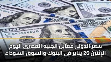 sar aldwlar mqabl aljnyh almsry alywm alithnyn 26 ynayr fy albnwk walswq alswdaa
