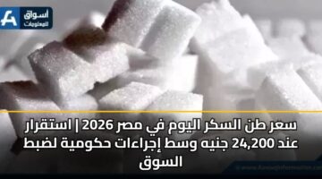 sar tn alskr alywm fy msr 2026 astqrar and 24 200 jnyh wst ijraaat hkwmyh ldbt alswq