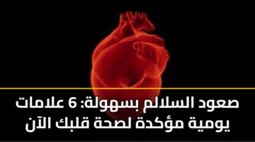 sawd alslalm bshwlh 6 alamat ywmyh mkdh lshh qlbk alaan
