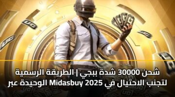shhn 30000 shdh bbjy altryqh alrsmyh alwhydh abr midasbuy ltjnb alahtyal fy 2025