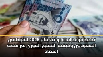 thdyd mwad iydaa rwatb ynayr 2026 llmwzfyn alsawdyyn wkyfyh althqq alfwry abr mnsh aatmad