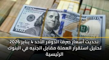 thdyth asaar srf aldwlar alahd 4 ynayr 2026 thlyl astqrar alamlh mqabl aljnyh fy albnwk alrysyh